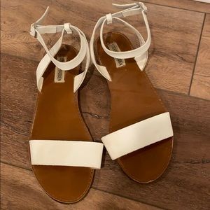 White Steve Madden Sandals